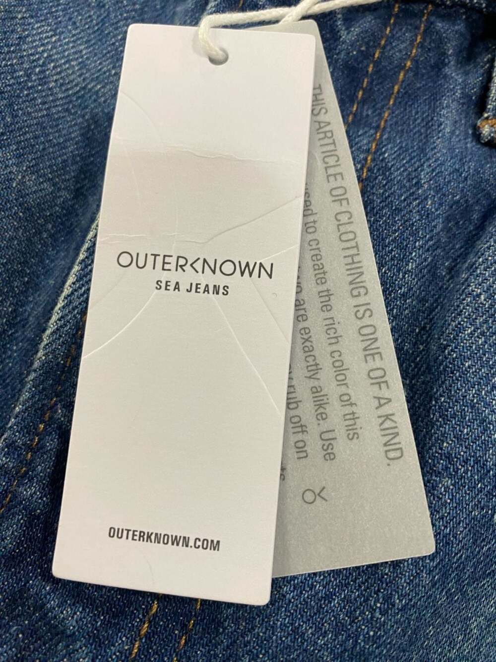 NWT Outerknown Sea Jeans The Brook Wide Leg Denim Pants 24 x 27 - Picture 7 of 12